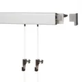 1,5 Meter (1 x 1,5m) SOFT-RAIL® Bilderschienen Set BUDGET (S), Silber-matt eloxiert, versch. Längen und Farben