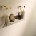 Designfabrik Hamburg Wandregal ohne Bohren | Duschregal selbstklebend | Ablage für Bad, Gästebad, Küche | Modernes Design | 30 cm | Weiß