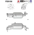 AS DPF Rußpartikelfilter Dieselpartikelfilter FD5158 Cordierit für SEAT EXEO ST