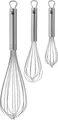WMF Schneebesen Profi Plus, 3-tlg. Set, Aufbewahrungsösen, spülmaschinengeeignet, robust und langlebig
