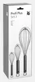 ✿ WMF PROFI PLUS SCHNEEBESEN • 3er-SET • 15 / 20 / 30 cm • CROMARGAN EDELSTAHL ✿
