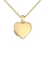 Amoonic Amulett Kinder-Medaillon zum Öffnen für Bilder Silber 925 Herzkette Mädchen (inkl. Schmucktäschchen), Anhänger aufklappbar befüllbar Foto Gold Rosegold vergoldet Geschenk