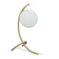 Tischlampe Kugelleuchte Nachttischlampe Tischleuchte modern rund gold Kugellampe