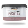 SEEBAUER diy Pastellfarbe PASTELLA Lila 2,5L (French Kisses) Edelmatte Wandfarbe Brombeere - Innenfarbe sehr hohe Deckkraft - Matt, Abwaschbar und Tropffrei
