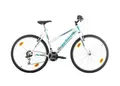 Multibrand PROBIKE 6th Sense 26 Zoll Mountainbike 18 Gang, Mädchen-Fahhrad & Damen-Fahhrad geeignet ab 155 cm - 175 cm (Weiß glänzend blau)