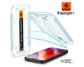 Spigen Displayschutzfolie 2x Displayschutz für iPhone 15 / 16 Schutzglas Panzerfolie Echt Glas, 2 Stück, Tempered Glass, Anti-Fingerabdruck, Case Friendly, Hartglas