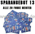 FA1 - Spar 13 - ALLE 20 Force Meister - Star Wars Force Attax - Serie 1