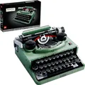 LEGO Ideas Schreibmaschine, Basteln für Erwachsene, Retro-Modell zum Sammeln und Dekorieren, kreative Hobbys, einzigartige Geschenkidee 21327