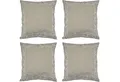 Marrakesch Orient & Mediterran Interior Zierkissen 4er Set Kissenbezug Handgefertigt Frisia Weiss 40x40cm, Boho Deko, (4 St)