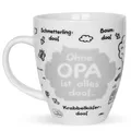 Sheepworld - Kaffee- Tasse "Ohne OPA ist alles doof" 0,5l ODIAD (45136) Geschenk