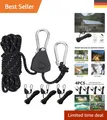Sichere 4M Reflektierende Abspannseile - 4 Stück mit Seilspannern für Outdoor