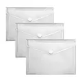 3x Veloflex Dokumententasche transparent Crystal Mappe Dokumente A5 4550100