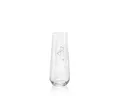Crystalex Sektglas SPARKLY LOVE mit Gravur 250 ml 2er Set, 2-tlg., Kristallglas, Kristallglas, ohne Fuß, Gravur