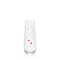 Prosecco-/Sektgläser Kristall 2er Set „SPARKLY LOVE Herz“ 250 ml • Crystalex
