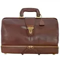 The Bridge Story Uomo Arztkoffer Bügeltasche Leder 36 cm  braun