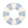 Petites Pommes Lake Float Für Kinder – Robuster Schwimmreifen, Handbedrucktes Klassisches Streifendesign Pool Float Rings, Komfortnähte, Reisefreundlich Packbar, Light Blue, 90 cm