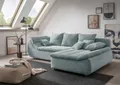 Ecksofa HOME AFFAIRE "Imola, bequem, aktuelle Steppung im Sitz, L-Form, Breite 270cm", blau (aqua), B:270cm H:90cm T:170cm