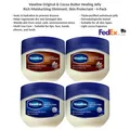 Vaseline Original & Cocoa Butter Healing Jelly Set Hautschutzsalbe 4er Pack