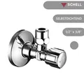SCHELL Eckventil COMFORT selbstdichtend 1/2" x 3/8" Eckregulierventil 049170699