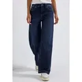 STREET ONE Weite Jeans 5-Pocket, im Loose Fit, mit Stretch blau 27