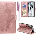 Handyhülle Samsung Galaxy S24 Ultra Premium PU Leder Wallet Case