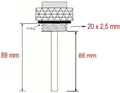 Öltemperatur Direktmesser JMP  20X2.5 mm