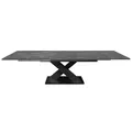 Riess Ambiente Ausziehbarer Esstisch Montreal - 180-280cm - grau Graphit - Keramik-Design X-Gestell