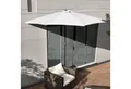 casa.pro Sonnenschirm, »Eger« Halbschirm Kurbelschirm 230x300x150cm Weiß
