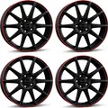 4 Borbet Felgen GTX 8.0x19 ET50 5x114.3 SWMRED für Hyundai Grand Santa Fe i20 i30 Ioniq Ioniq 5 Ioniq 6 iX20 Kona Santa Tucson Veloster