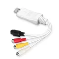 August VGB300 USB Video Grabber Audio Video Konverter zum Digitalisieren von VHS und Hi8 Kassetten - Plug&Play Video Capture Adapter für Windows und macOS