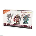 Dungeons & Lasers Warlords of Chaos Miniaturen Set - 3 große Modelle mit malerischen Basen zur Verwendung mit DND- und 5E-kompatiblen RPG-Spielen - unlackiert und unmontiert