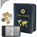 Münzalbum, 360 Fächer, 18 Seiten, für Euro, Dollar, Münzen, Sammelalbum, , St...