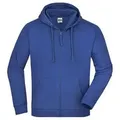 Hooded Jacket Klassische Kapuzenjacke aus hochwertiger French-Terry-Qualität blau, Gr. M