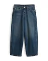 OPUS Damen Barrel | LOLAH MODERN Barrel Jeans aus BCI Cotton Mix Mid Rise mid Retro Blue, 38 L28