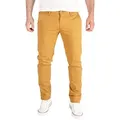 Pittman Chinohose Derrick moderne Baumwolll Chino Jeans mit Reißverschluss braun 40