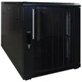 DSIT 12 HE - Kleiner Serverschrank - mit perforierter Fronttür (BxTxH) 600 x 1000 x 720 mm - Traglast 800 kg