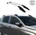 Aluminium Dachreling Relingträger für Audi Q2 2017-2025 Silber 2x