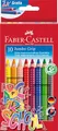 Faber-Castell 280922 - Jumbo Buntstifte Set, 10-teilig, bruchsicher, für Kinder und Erwachsene