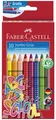 FABER-CASTELL Dreikant-Buntstifte Jumbo GRIP Promoetui 10 Stifte (8 + 2 GRATIS)
