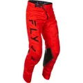 Fly Racing Kinetic Center, Textilhose - Rot/Schwarz - 30