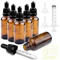6 stück pipettenflasche 30ml mit Trichter flasche mit pipette braunglasflasch...