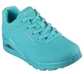 Skechers Damen on Air UNO Stand AUF Luft, Türkisfarbenes Durabuck-Mesh, 36.5 EU