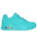 Buty sportowe damskie Skechers Uno Stand On Air sneakersy zielone (73690-TURQ) -