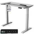 Desktronic Höhenverstellbarer Schreibtisch - Stehpult Tischgestell Elektrisch mit Touchscreen + Ladeanschlüssen - Höhenverstellbar
