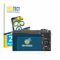 2x Display Schutz Folie für Sony Alpha 5100 (DSLR-A5100) Zubehör Transparent