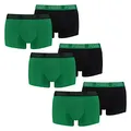 PUMA 6 er Pack Short Boxer Boxershorts Men Pant Unterwäsche kurz 100000884, Farbe:004 - Amazon Green, Bekleidungsgröße:S