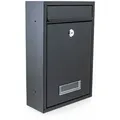 Mini Briefkasten Wandbriefkasten Erweiterbar Briefkastenanlage Schwarz