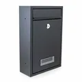 Kompakter Wandbriefkasten MS-16848 Briefkastenanlage Schwarz Bituxx®