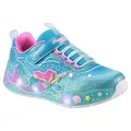 Skechers MERMAID DREAMS LIGHTS Sneaker Blink,-Klettschuh mit Applikation, Größenschablone zum Download blau 35 EU