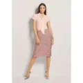 MADELEINE Midirock Schlanker Pencil-Skirt mit Wendepailletten rosa 34